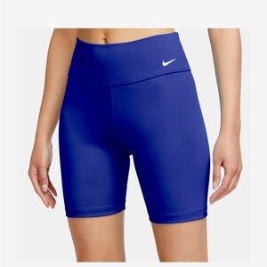 Nike Women's One Dri-FIT High-Waisted 7" Biker Shorts Blue